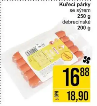 Jip Kuřecí párky se sýrem 250 g nabídka