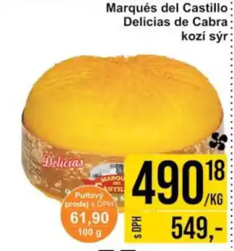 Jip Marqués del Castillo Delicias de Cabra kozí sýr nabídka