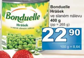 Jip Bonduelle Hrášek ve slaném nálevu 400 g nabídka