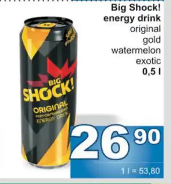 Jip Big Shock! energy drink nabídka