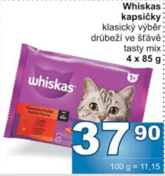 Jip Whiskas kapsičky nabídka