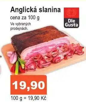 COOP DISKONT Anglická slanina nabídka