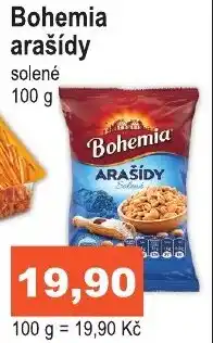 COOP DISKONT Bohemia arašídy nabídka