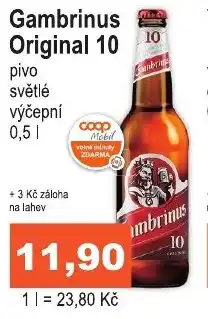 COOP DISKONT Gambrinus Original 10 nabídka