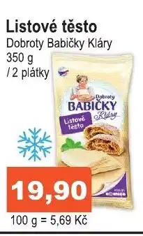 COOP DISKONT Listové těsto nabídka