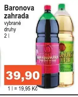 COOP DISKONT Baronova zahrada nabídka