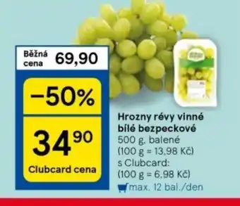 Tesco Hrozny révy vinné bílé bezpeckové nabídka