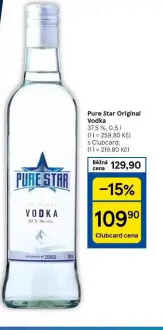 Tesco Pure Star Original Vodka nabídka