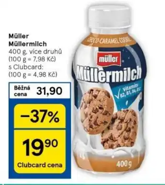 Tesco Müller Müllermilch nabídka