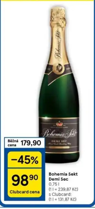 Tesco Bohemia Sekt Demi Sec nabídka