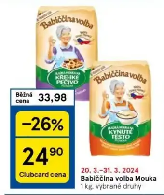 Tesco Babiččina volba Mouka nabídka