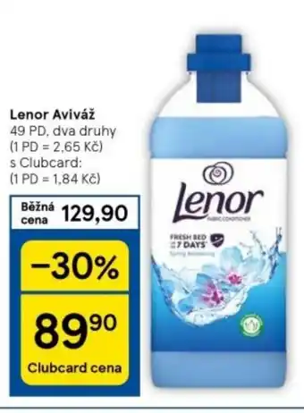 Tesco Lenor Aviváž nabídka