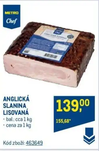 Makro ANGLICKÁ SLANINA LISOVANÁ nabídka