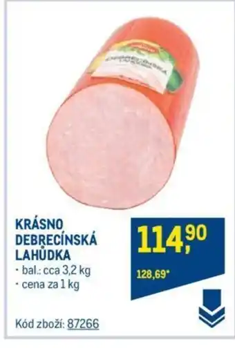 Makro KRÁSNO DEBRECÍNSKÁ LAHŮDKA nabídka