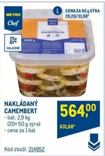 Makro NAKLÁDANÝ CAMEMBERT nabídka