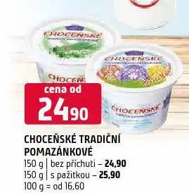 Terno Choceňské tradiční pomazánkové nabídka