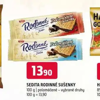 Terno Sedita rodinné sušenky nabídka