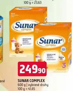 Terno Sunar kojenecká výživa nabídka