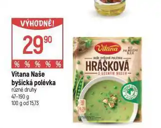 Globus Vitana naše byšická polévka nabídka