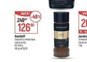 Globus Davidoff instantní káva nabídka