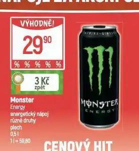 Globus Monster energy drink nabídka