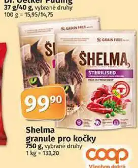 Coop Shelma granule pro kočky nabídka