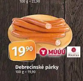 Coop Debrecínské párky nabídka