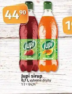 Coop Jupí sirup nabídka