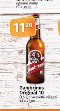 Coop Pivo gambrinus nabídka
