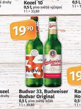 Coop Pivo budvar 33 nabídka