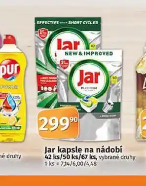 Jar kapsle na nádobí
