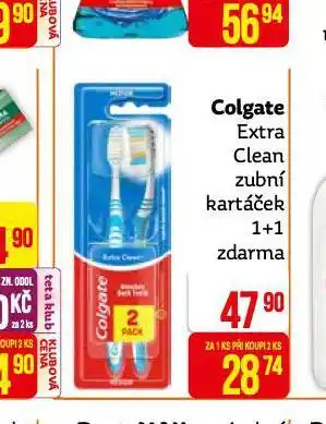 Teta Colgate extra clean zubní kartáček nabídka