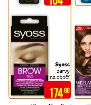 Teta Syoss barvy na obočí nabídka