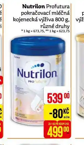 Teta Nutrilon profutura pokračovací kojenecká výživa nabídka