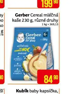 Teta Gerber cereal mléčná kaše nabídka