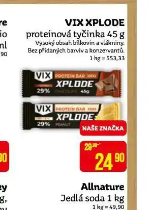 Teta Vix xplode proteinová tyčinka nabídka