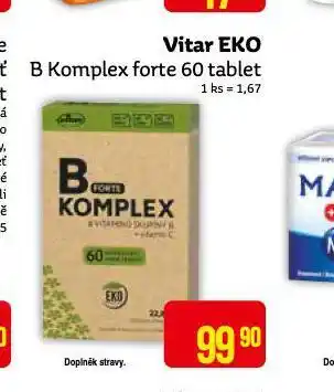 Teta Vitar eko b komplex forte nabídka