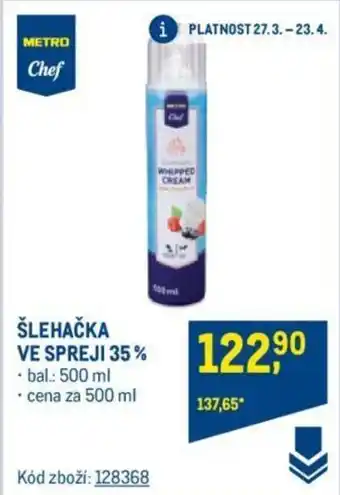 Makro ŠLEHAČKA VE SPREJI 35% nabídka