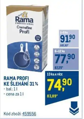 Makro RAMA PROFI KE ŠLEHÁNÍ 31% nabídka