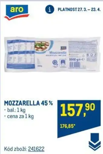 Makro MOZZARELLA 45% nabídka