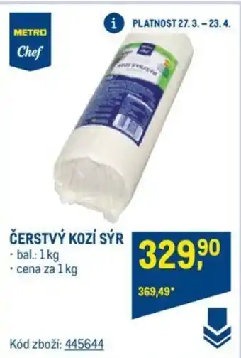 Makro ČERSTVÝ KOZÍ SÝR nabídka