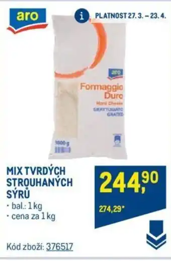 Makro MIX TVRDÝCH STROUHANÝCH SÝRŮ nabídka