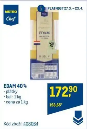 Makro EDAM 40% nabídka