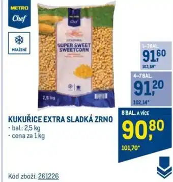 Makro KUKUŘICE EXTRA SLADKÁ ZRNO nabídka