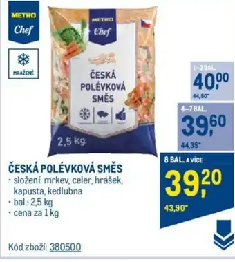 Makro ČESKÁ POLÉVKOVÁ SMĚS nabídka