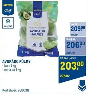 Makro AVOKÁDO PŮLKY nabídka
