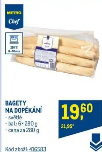 Makro BAGETY NA DOPÉKÁNÍ nabídka