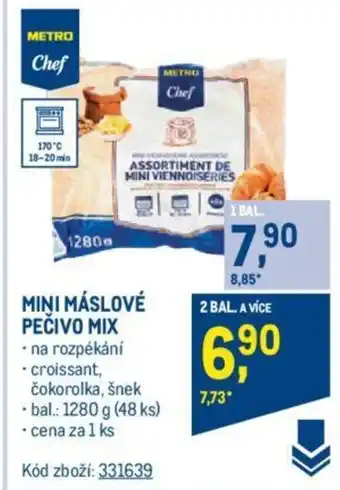 Makro MINI MÁSLOVÉ PEČIVO MIX nabídka