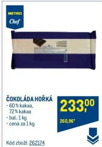 Makro ČOKOLÁDA HOŘKÁ nabídka