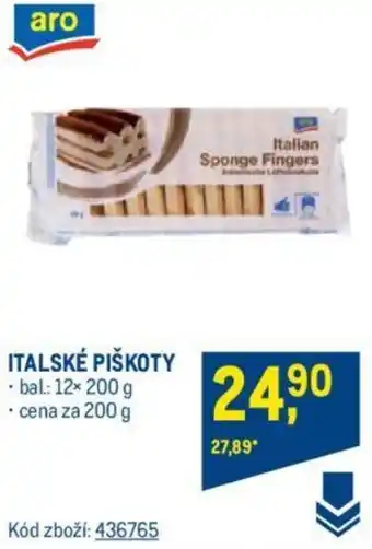 Makro ITALSKÉ PIŠKOTY nabídka